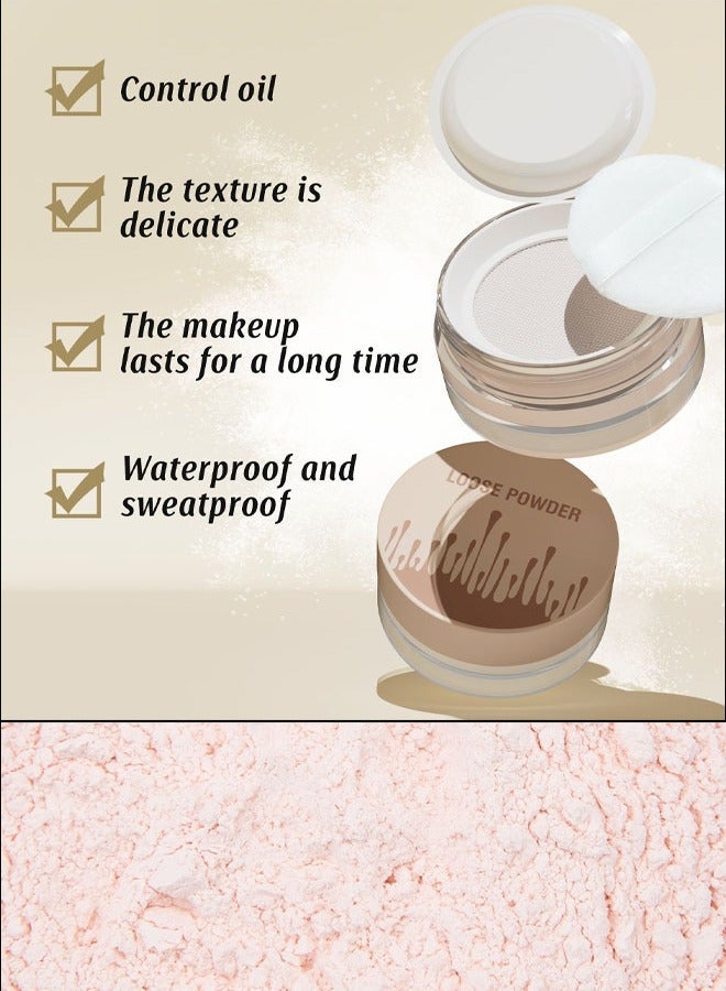 HelloKiss Long-Lasting Oil Control Micro-Fine Setting Powder - Invisible Finish & Pore Blurring for All Skin Types | Makeup Setting & Baking - Image 3